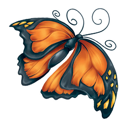 Monarch Modern Schmetterling Tattoo