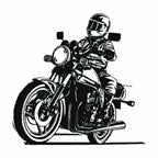 Motorrad Fahrer Tattoo