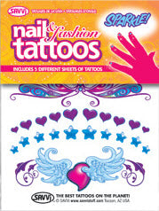 Nail Fashion Sparkle (5 tattoo sheets)
