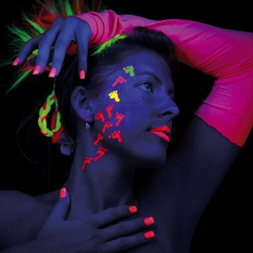 Neon Gesicht- & Körperbemalung Stargazer 10ml - Rot