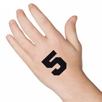 Number 5 (Five) Tattoo