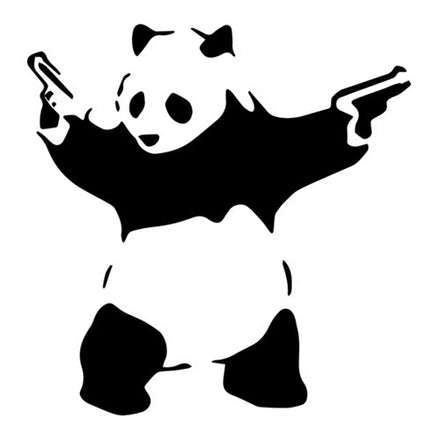 Panda Avec Des Revolvers - Banksy Tattoo