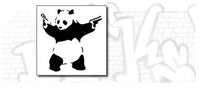 Panda Met Revolvers - Banksy Tattoo