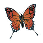 Brauner Schmetterling Tattoo
