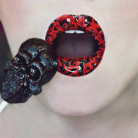Pink & Red Roses Violent Lips (4 Lippen Tattoo Sets)
