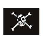 Kleine Piratenflagge Tattoo