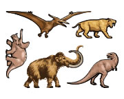 Prähistorische Tiere Tattoos