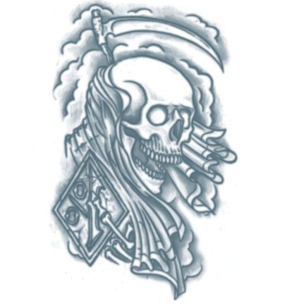 Crâne Reaper Tattoo