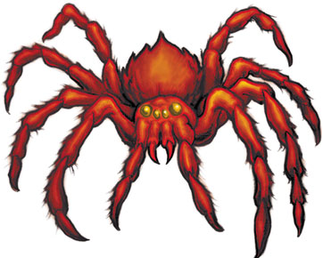 Rote Spinne Tattoo