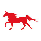 Rotes Pferd Tattoo