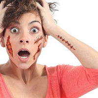 Scary Stitched Wounds Tattoos