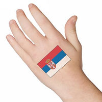 Serbien Flagge Tattoo