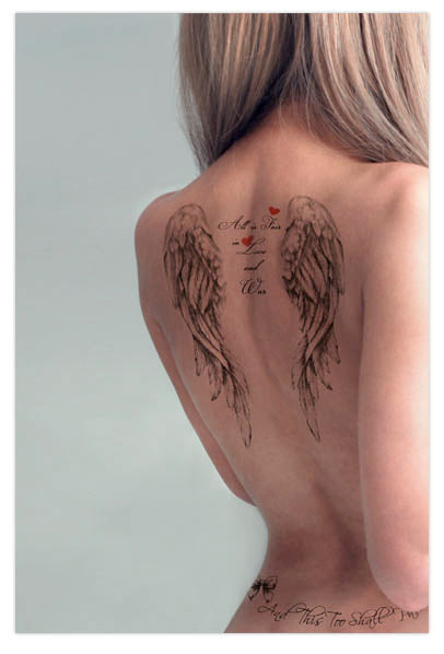 Sänder Heilige Flägel - Skyn Demure Tattoos