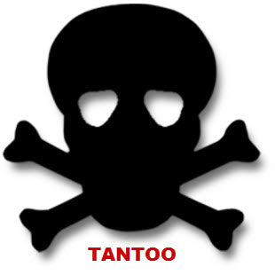 Skull Tantoos (20 Sun Tan Stickers)