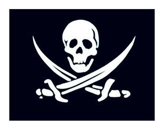 Kleine Piratenvlag Tattoo
