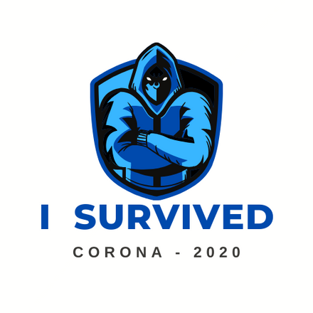 Cool bleiben Corona-Überlebender Tattoo