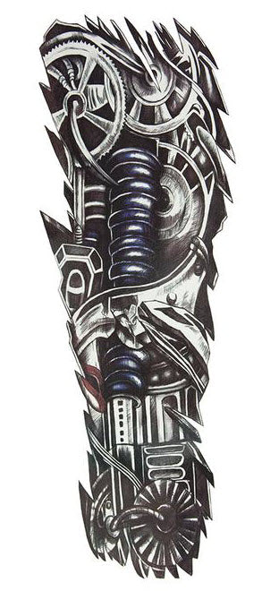 Full Sleeve Arm Tattoo Steampunk - Tattoonie