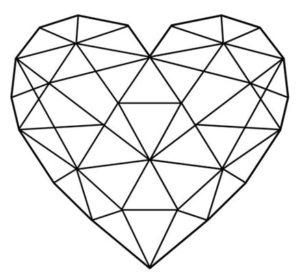 Strepik Geometrische Herz Tattoo