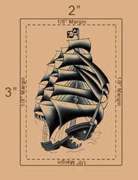 Strepik Pirate Ship Tattoo