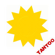 Sonnige Sonne Tantoos (20 Sonne Tattoo Aufkleber)
