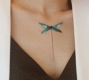 Watercolor Dragonfly - Tattoonie
