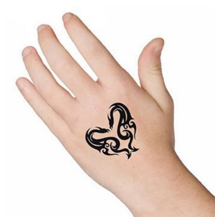 Coeur De Dragon Tribal Tattoo