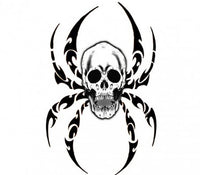 Tribal Spinne Totenkopf Tattoo