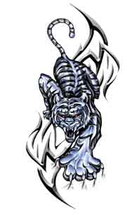 Tigre Rampant Tattoo