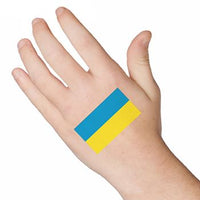 Ukrainische Flagge Tattoo