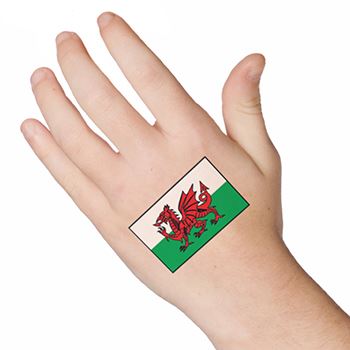 Wales Flagge Tattoo