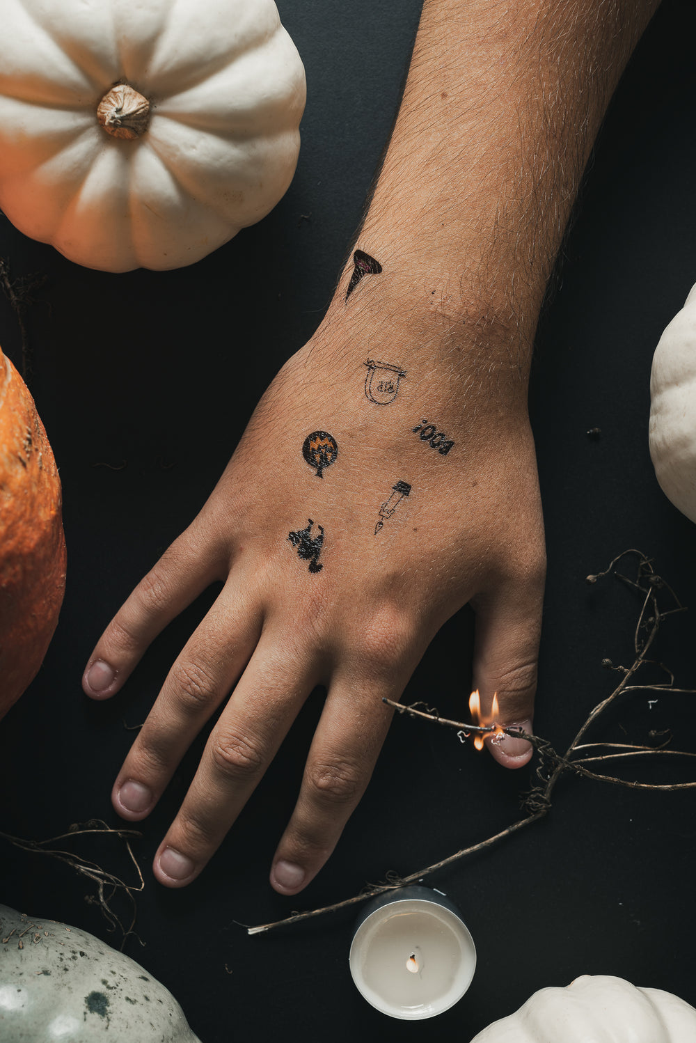 Spookachtige Tiny Tats Tattoo Set