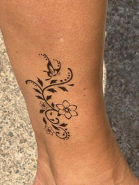 Lente Bloem & Vlinder Tattoo