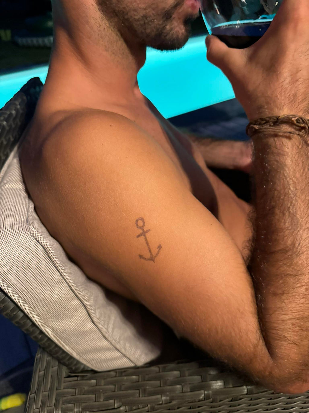 Semi-permanent Tattoo - Anchor – Tattoo for a week, image size:1024x1365
