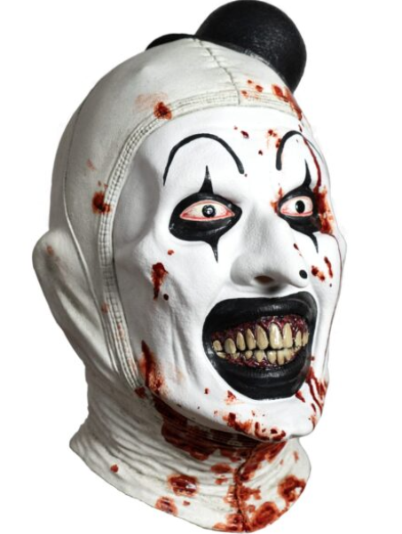 Terrifier 3 - Art the Clown, edición «Bloody» – Máscara de látex de Tinsley Transfers