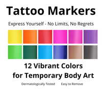 Tattoo Pen Set (12 Pens)