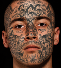 Kit De Tatuaje Facial Matón