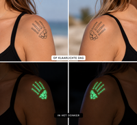 Glow In The Dark Hand Bones Tattoo