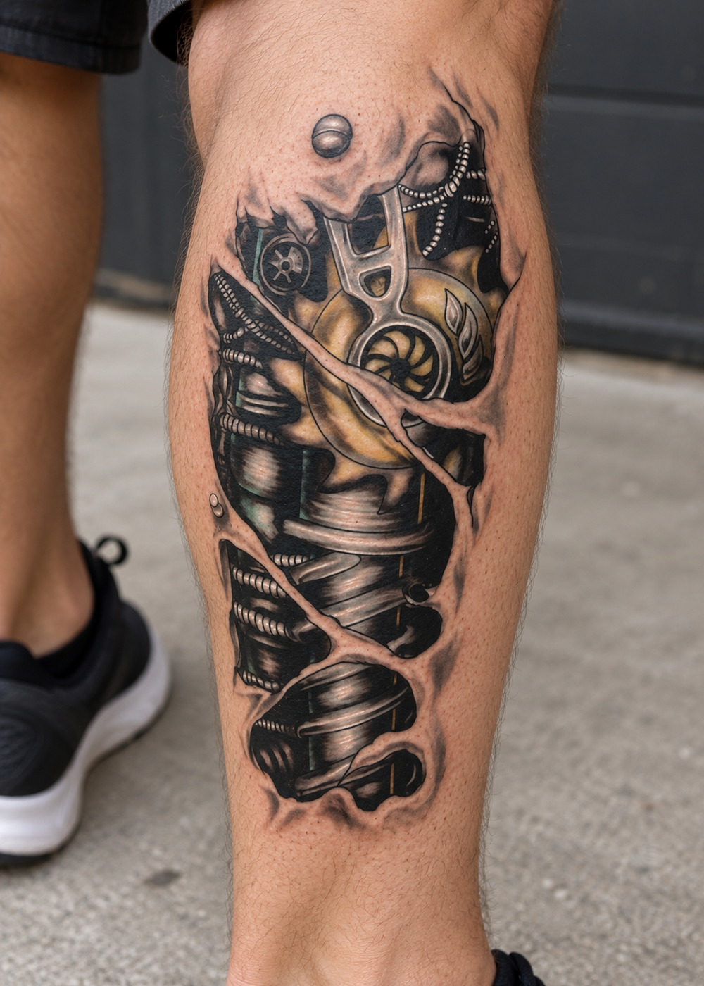 Bionischer Arm Sleeve Tätowierung
