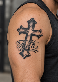 Tatuagem Cruz da Faith
