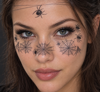 Maschera per il viso da Ragno / Ragnatela di Halloween