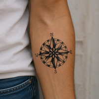 Strepik Tatuaje De Brújula