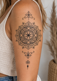 Henna Mandala Tattoo Sleeve