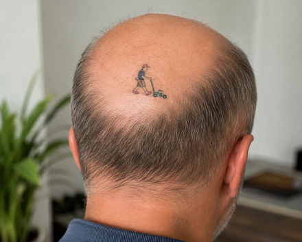 Glatze Rasenmäher Tattoo