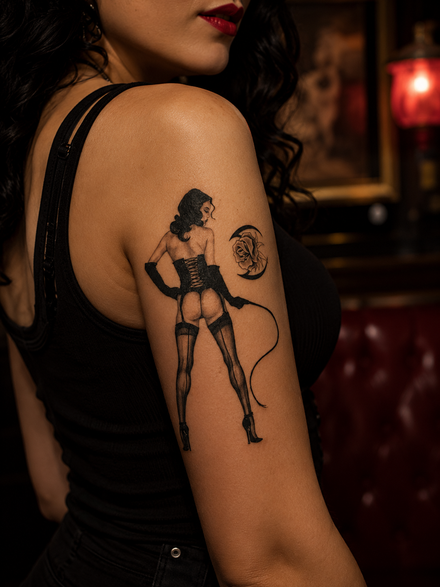 Fetisch Pin-Up Tattoo
