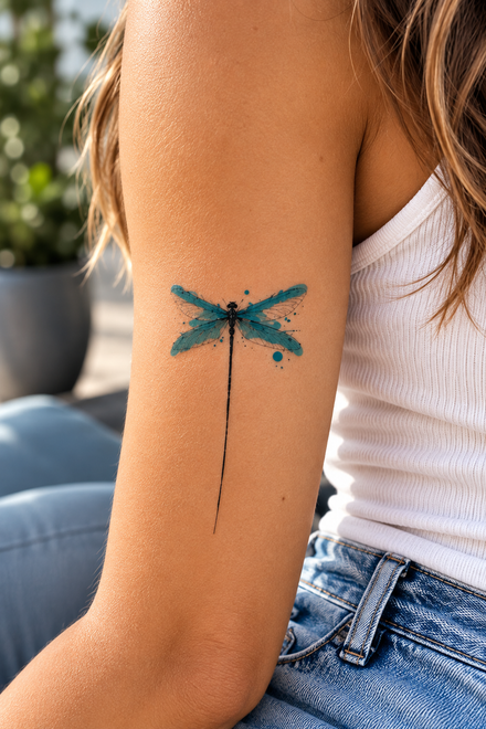 Waterverf Libel - Tattoonie
