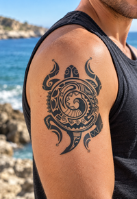 Tatuaggio Tribale Di Tartaruga