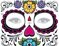 Masque Visage Floral Tattoo