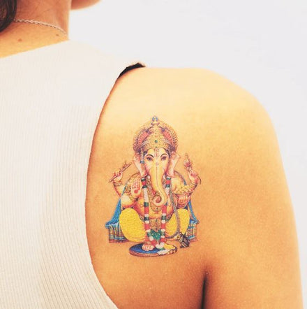 Tatuaggio temporaneo di Ganesha - Tattooonie