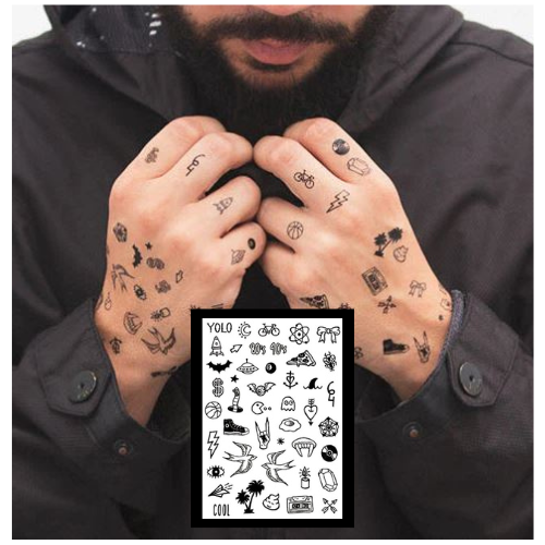 Basics 3 - Temporary Tattoos (44 Tattoos) Tattoo for a week Basics 3 - Temporary Tattoos (44 Tattoos) Tattoo for a week