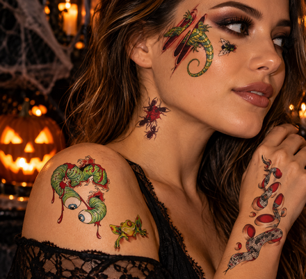 Tatuajes de Animales Escalofriantes para Halloween